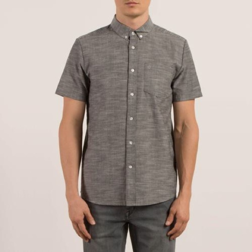 Heather gray oxford shirt